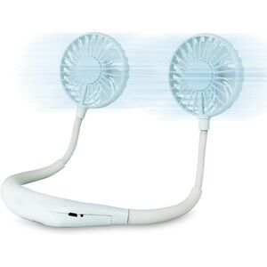Neck Fan, Hands Free Battery Operated USB Rechargeable Fan-LIGHT GREEN